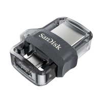 闪迪(Sandisk)256GB U盘 酷捷 高速安卓手机电脑两用双接口OTG内存扩容 灰色