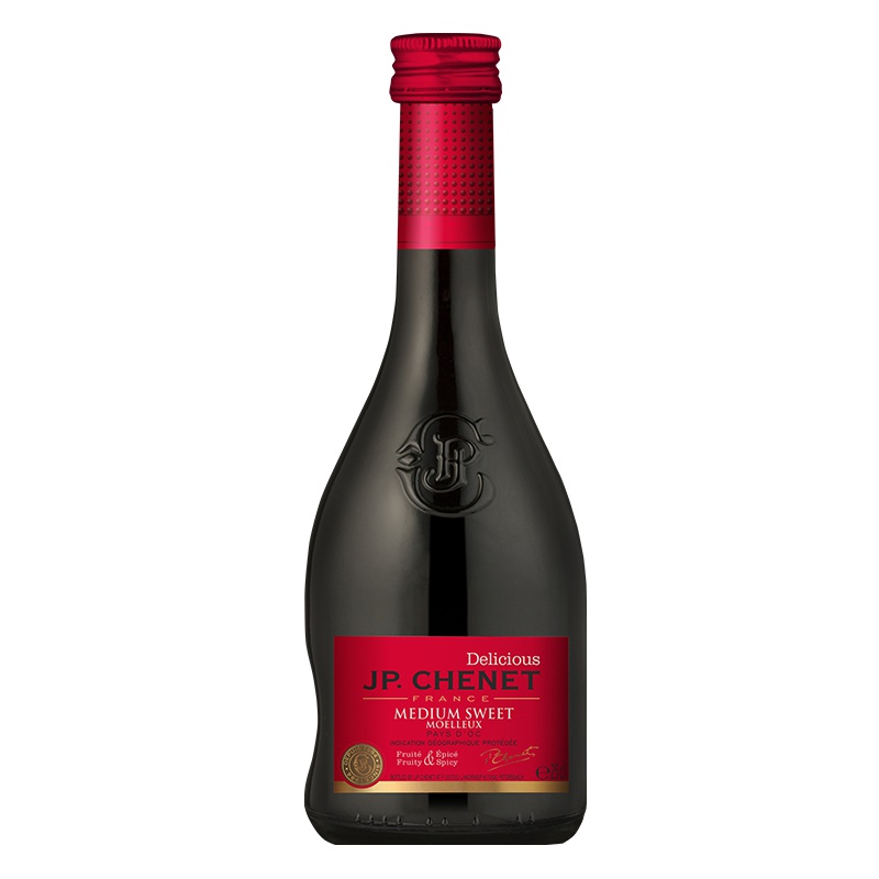 法国原瓶进口 香奈(J.P.CHENET) 甜蜜系列女士半甜型红葡萄酒250ML单支