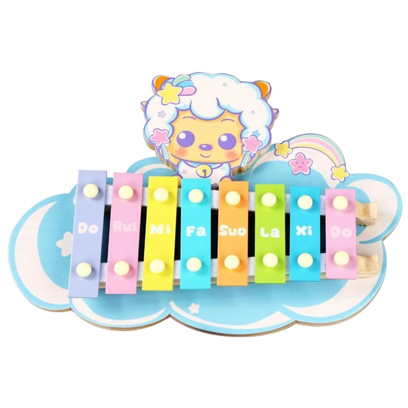 澳贝(AUBY) 喜洋洋与灰太狼 益智玩具 喜羊羊敲琴台 婴幼儿童乐器木琴 465601