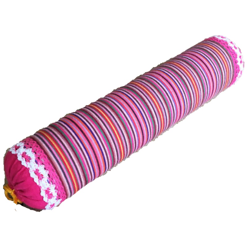 家柏饰(CORATED)(D)枕头荞麦决明子圆枕圆形圆柱颈枕睡觉专用硬枕头枕芯/枕头