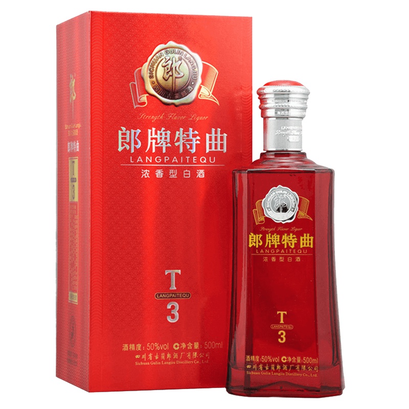 郎酒 郎牌特曲T3 50度 500ml 单瓶装 浓香型白酒