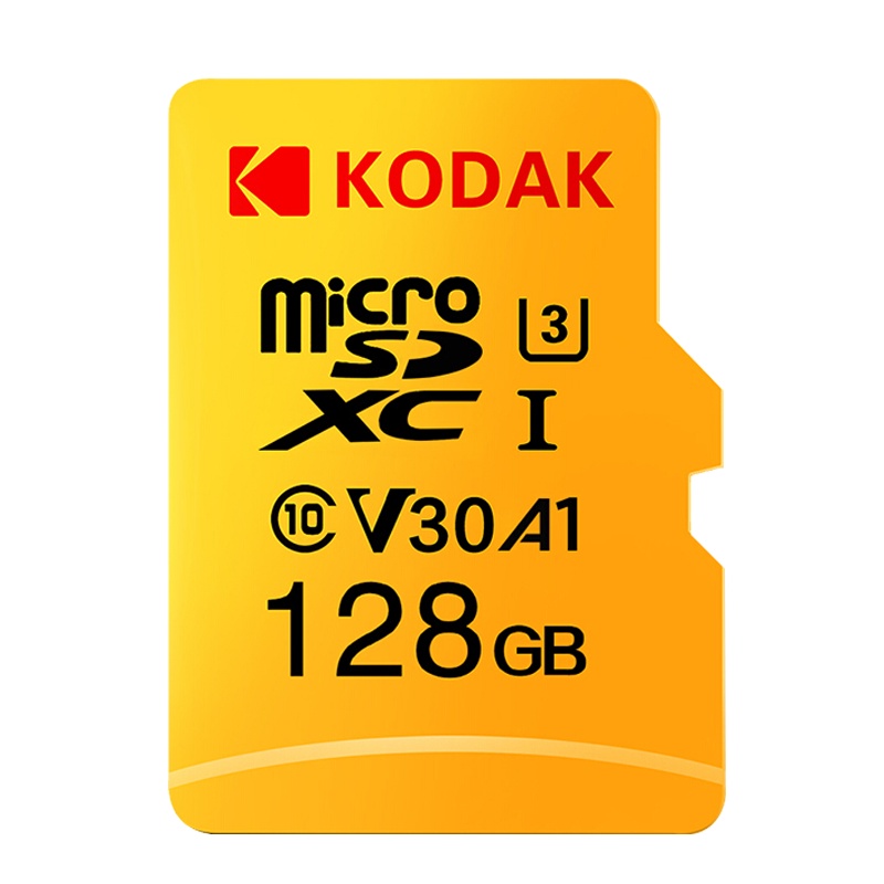 柯达(Kodak)TF卡128GB (MicroSD)内存卡U3 A1 V30 4K高清行车记录仪监控存储卡128G