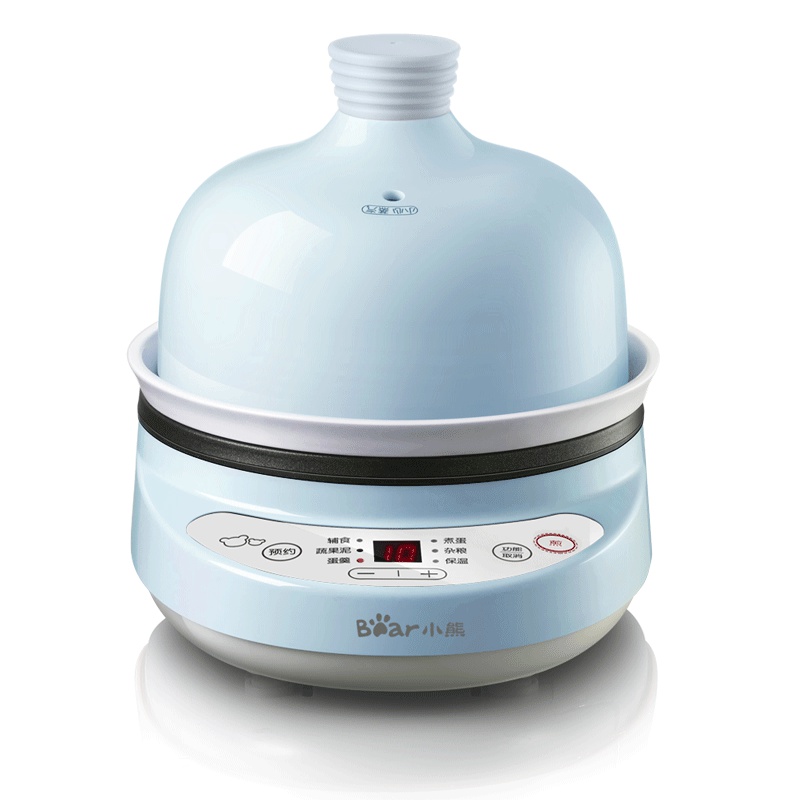 小熊(Bear)煮蛋器婴儿辅食料理蒸蛋器微电脑智能触控多功能陶瓷煮蛋器ZDQ-B05L3