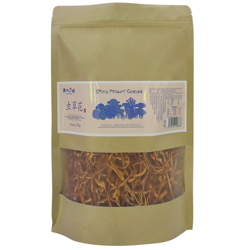 黑土小镇虫草花150g 袋装干货煲汤材料菌菇类山珍干货食用菌