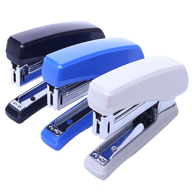 齐心(comix)B2992小型订书机 10号订书机带起钉功能钉书器 办公钉书机装订机小号定书机 颜色随机