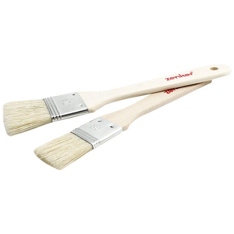 德国Fackelmann 法克曼2支装调料刷 烘焙工具 油刷 木质 柄毛刷烧烤刷 食品刷 烹饪厨具 蛋糕模具键盘刷