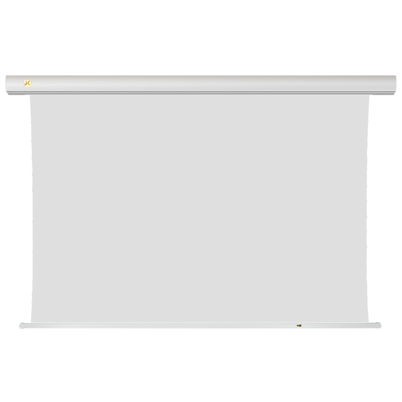 经科JK电动拉绳正背双投126寸16:10铝外壳软幕高清投影机幕布