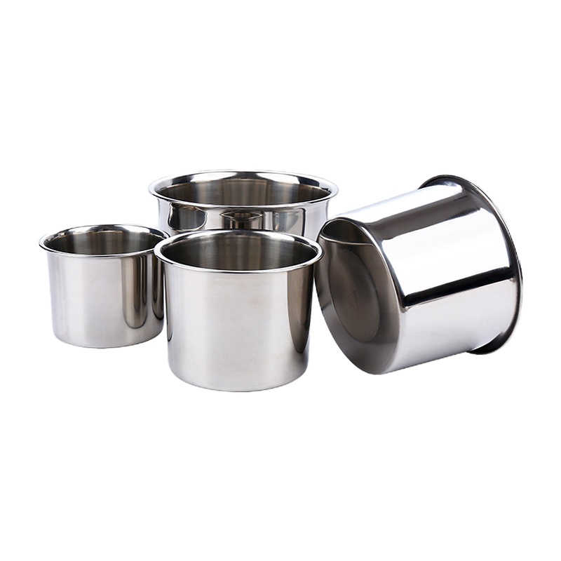 今创(jinchuang) 优质不锈钢圆形桶调味盅调料盒罐子盐罐猪油油罐厨房家用调味罐盅缸餐厅食堂商用1050ml