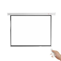 红叶-100寸电动幕布
