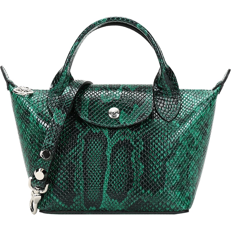 LONGCHAMP 珑骧 女士 LE PLIAGE CUIR系列牛皮手提包迷你款 1500 HRZ