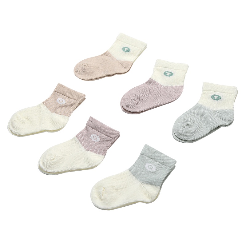 浪莎童趣纯棉短袜夏季新款TQ袜6双装