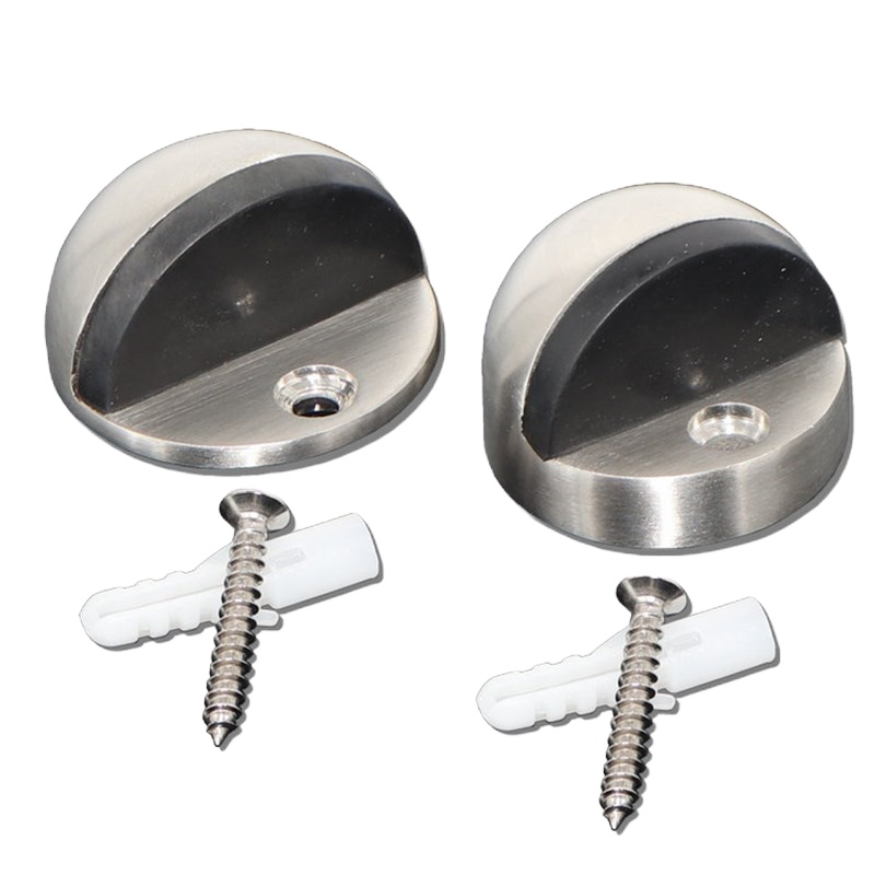 304不锈钢龟顶 玻璃门防撞防碰门挡门阻门 不锈钢加高半圆门阻 017型号 浅灰色