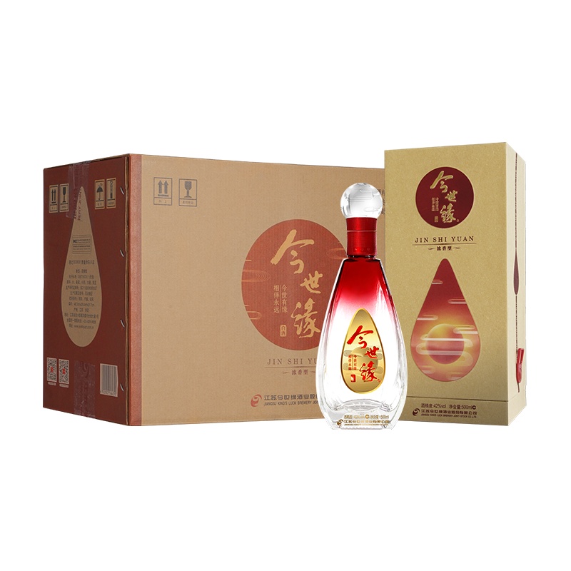 今世缘 生态太阳 42度500ml*6 整箱 浓香型 白酒