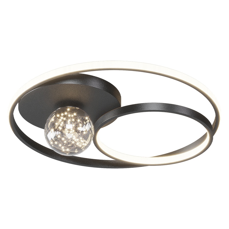 七只蚂蚁 轻奢卧室吸顶灯具北欧房间主卧室灯饰卧室灯LED客厅灯新款北欧轻奢ins满天星现代简约大气创意吸顶灯具ZY358