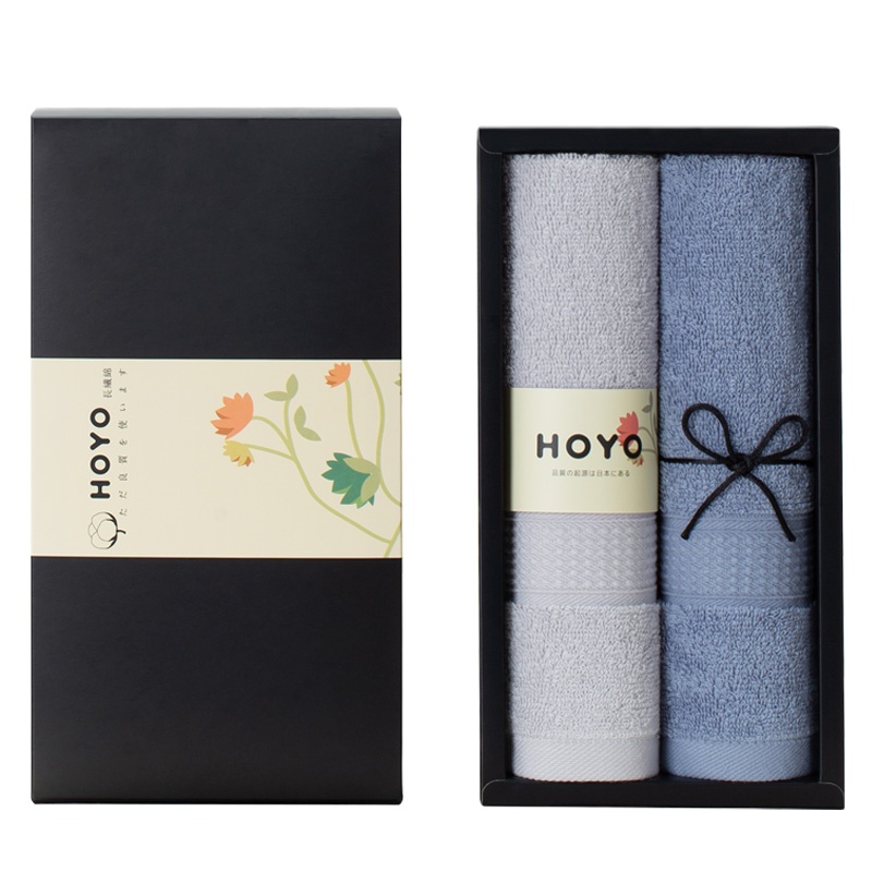 HOYO日本长绒棉纯棉毛巾 7150纯棉高端2条/礼盒装 单盒装