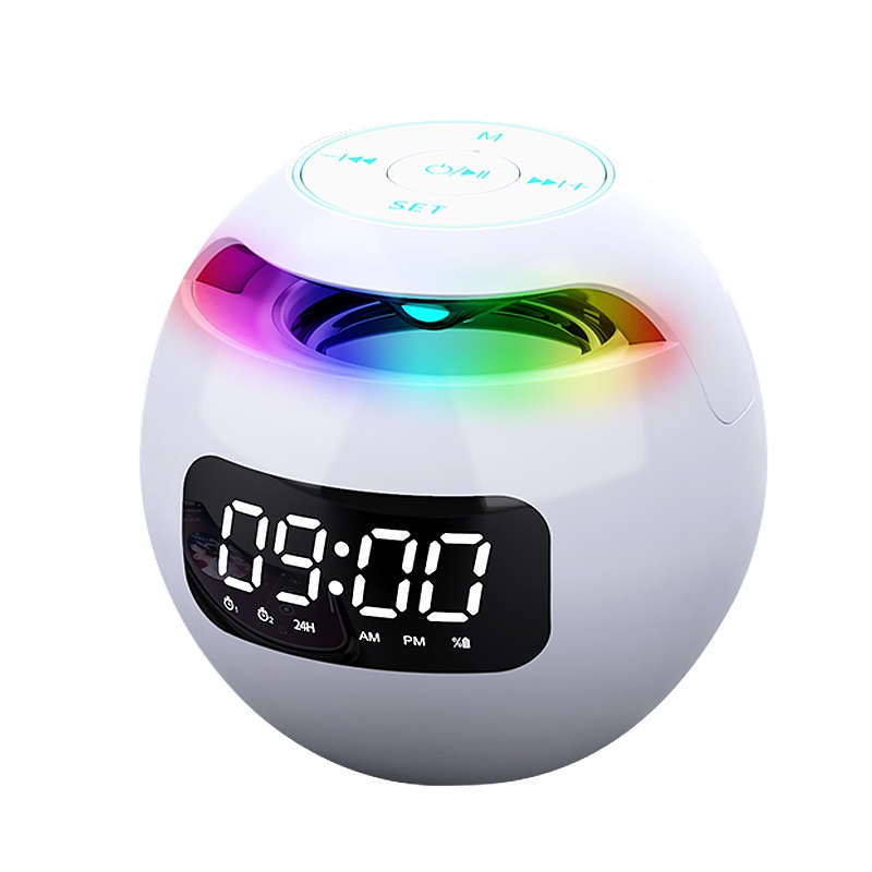 风悦G90蓝牙音箱无线笔记本电脑低音炮迷你小音响TF插卡收款播报大音量立体声便携车载 旗舰版 白色