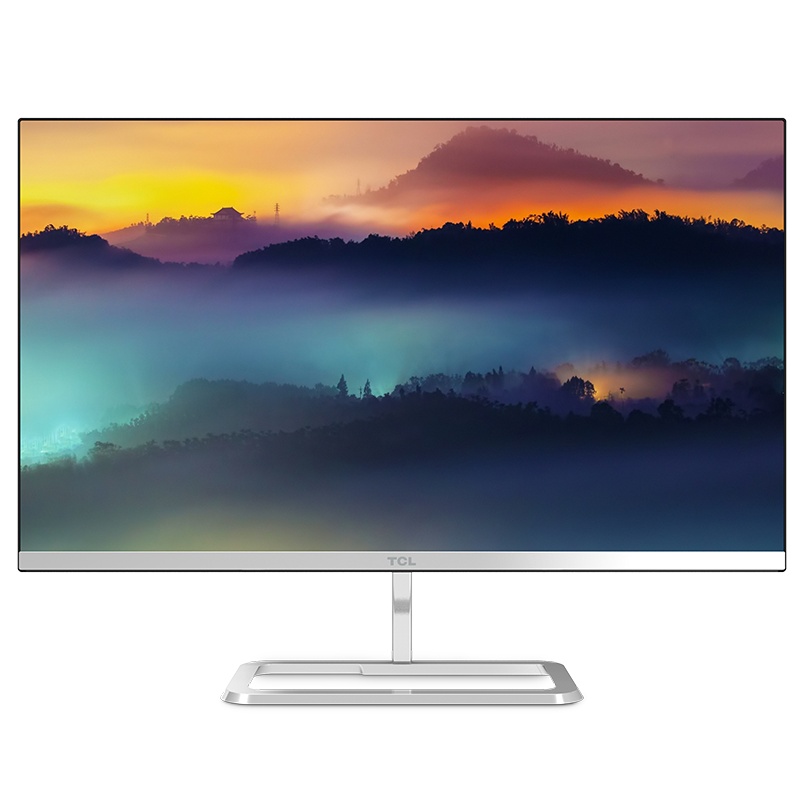 TCL 23.8英寸微边框广视角 金属超薄高清 爱眼不闪屏 LED背光液晶电脑显示器 T24N1