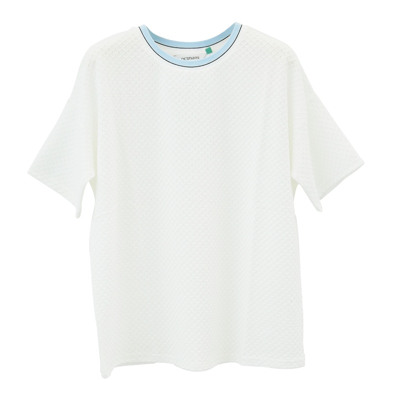 十月妈咪孕妇装夏季薄款时尚肌理针织孕妇T恤上衣夏宽松款