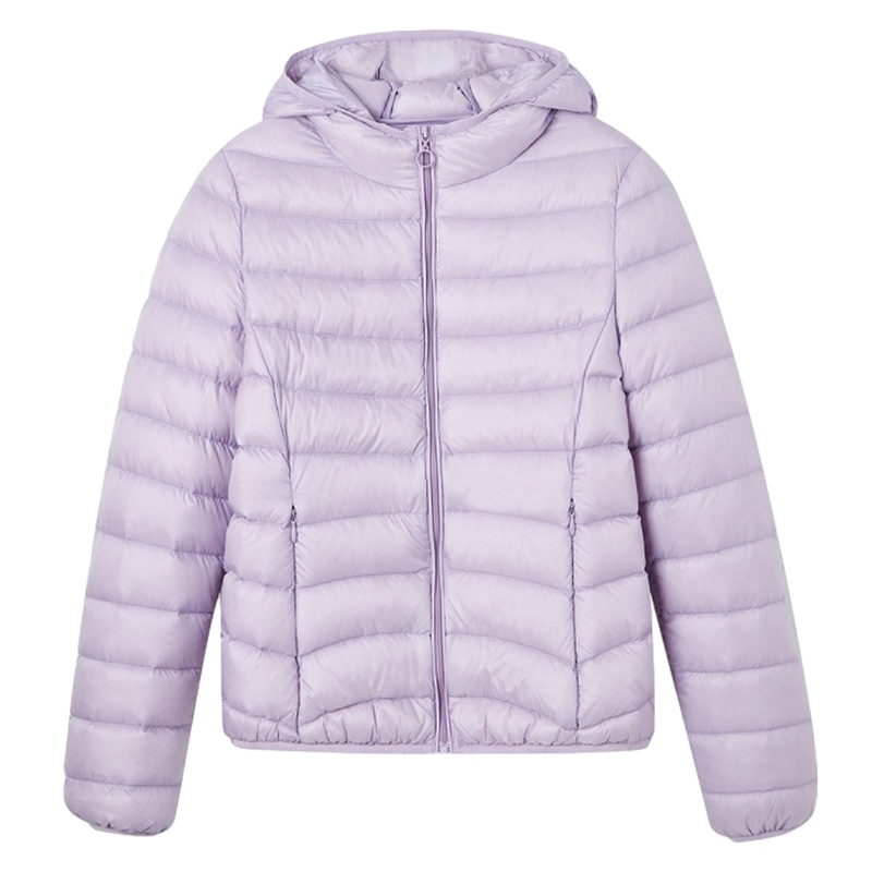 拉夏贝尔冬装女款韩版新潮时尚修身显瘦轻薄舒适短款羽绒服