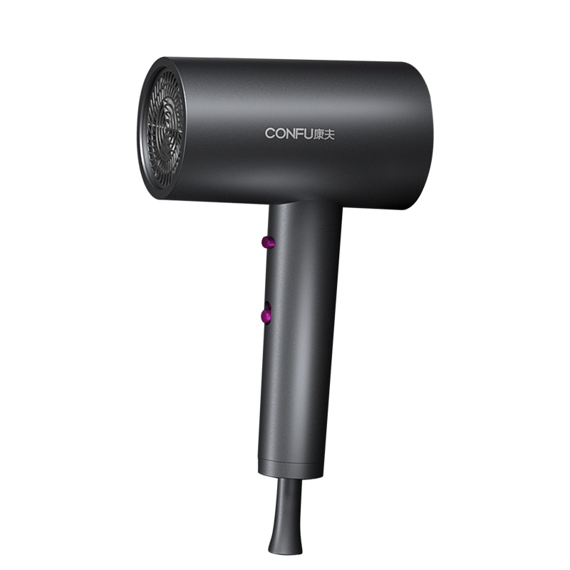 康夫(CONFU)电吹风机 大功率冷热风护发 UV漆手感细腻 家用理发店恒温护发过热保护风筒KF-3143天空灰