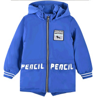 [2折价:99元]铅笔俱乐部童装男童棉衣中长款儿童外套冬季保暖连帽帅气新款