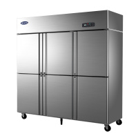 银都豪华款六门单温冰柜商用展示柜冷藏柜保鲜柜冷冻柜酒店厨房六门冰箱商用