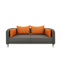 公司办公室会客区沙发接待室等候区沙发贵宾休息区商务洽谈沙发办公室三人位皮沙发高档商场商务办公沙发