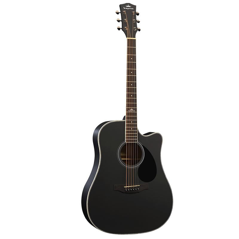 卡马(KEPMA)D1CBKM民谣吉他初学者木吉他入门吉它jita酷黑色41英寸
