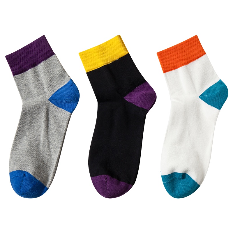 爱帝男士中筒袜子运动吸汗透气春夏秋冬休闲弹力休闲时尚袜