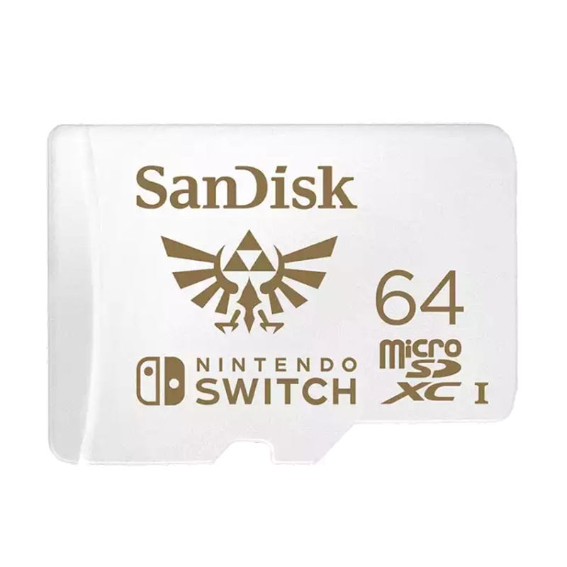闪迪(Sandisk)64GB TF卡MicroSD U3 4K 读速100MB/s任天堂Switch授权 塞尔达主题款
