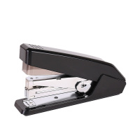 得力 DELI 0467中号省力型订书机 搭配12#钉可装100枚钉书针黑色