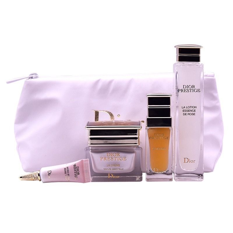 [国内专柜版]迪奥花蜜系列旅行护肤套装 玫瑰精萃露30ml+修护精华露10ml+修护面霜15ml+按摩眼霜3ml