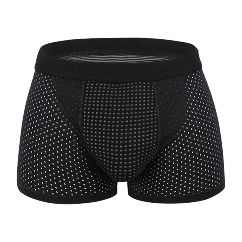 男士内裤 内裤男中腰舒适纯棉平角裤夏季透气男生短裤头宽松大码