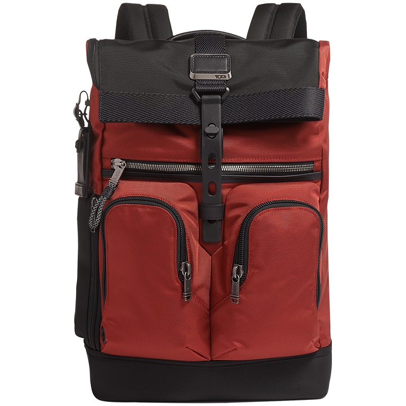 TUMI途明 Alpha Bravo系列 环保渐变卷顶插扣男士双肩背包 0232659RST