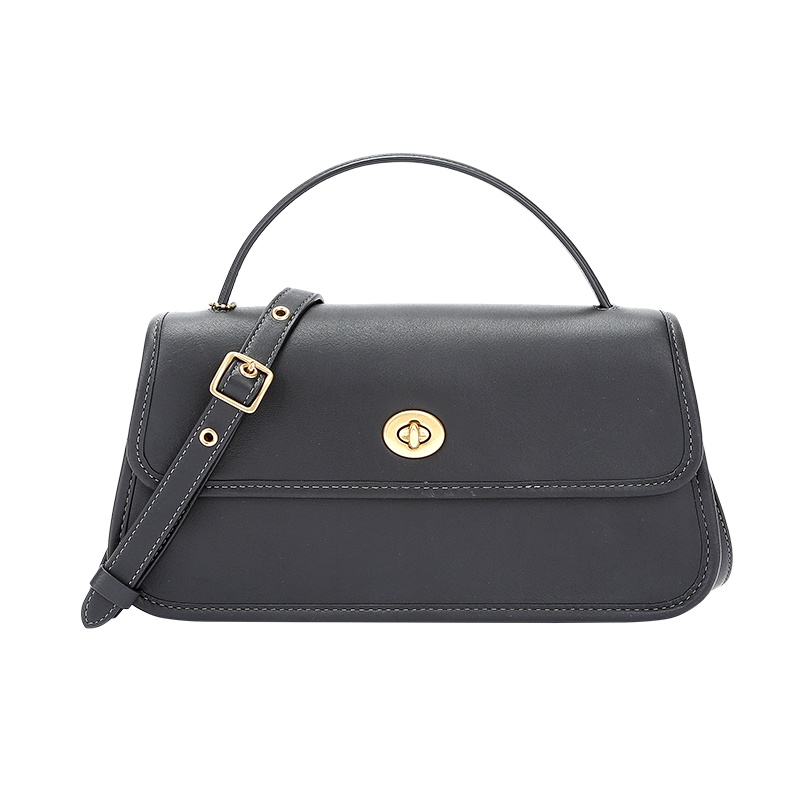 蔻驰 COACH 品 女士专柜款Originals系列黑色皮革手提单肩斜跨包 129 B4/BK经典