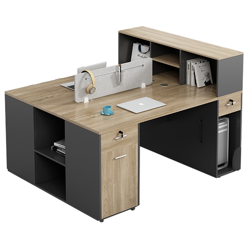 三圣 办公家具职员办公桌组合工位2人位电脑桌子简约电脑桌写字台办公室家具