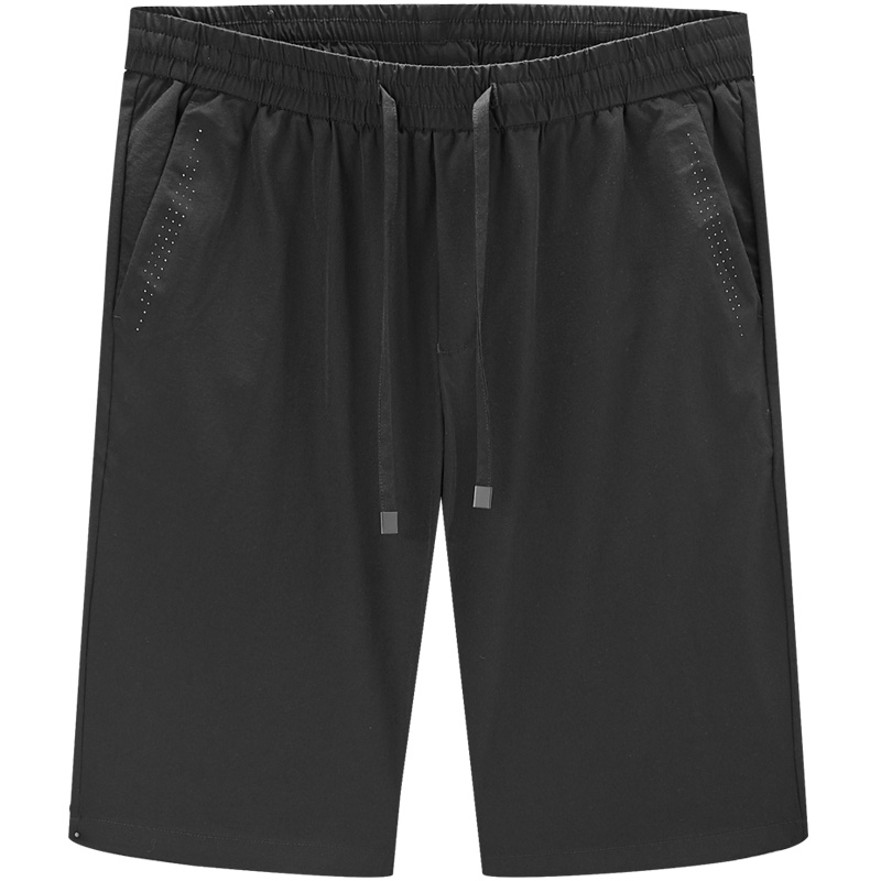 HLA海澜之家微弹中腰休闲中裤2019夏季舒适透气休闲短裤男HKMCJ2R030A