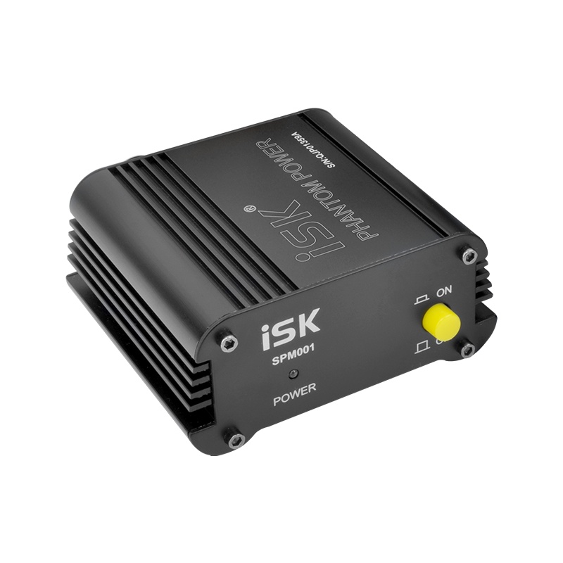 ISK SPM-001 SPM001 电容麦克风专用48V幻象供电器话筒幻像电源 乐器配件