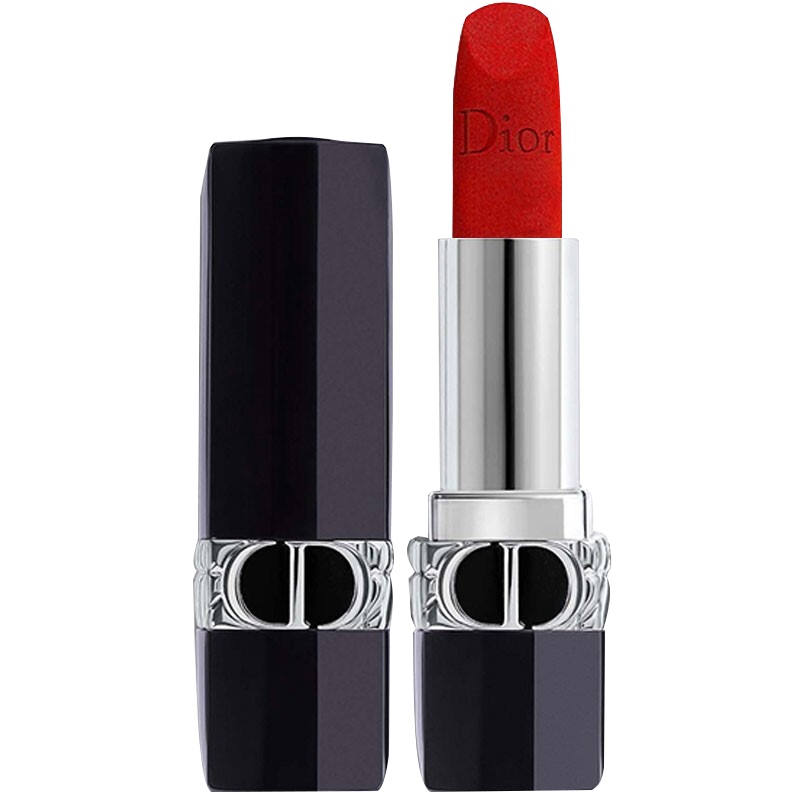 Dior迪奥口红烈艳蓝金魅惑粉漾闪亮女士显色唇膏3.5g 烈焰蓝金#999丝绒