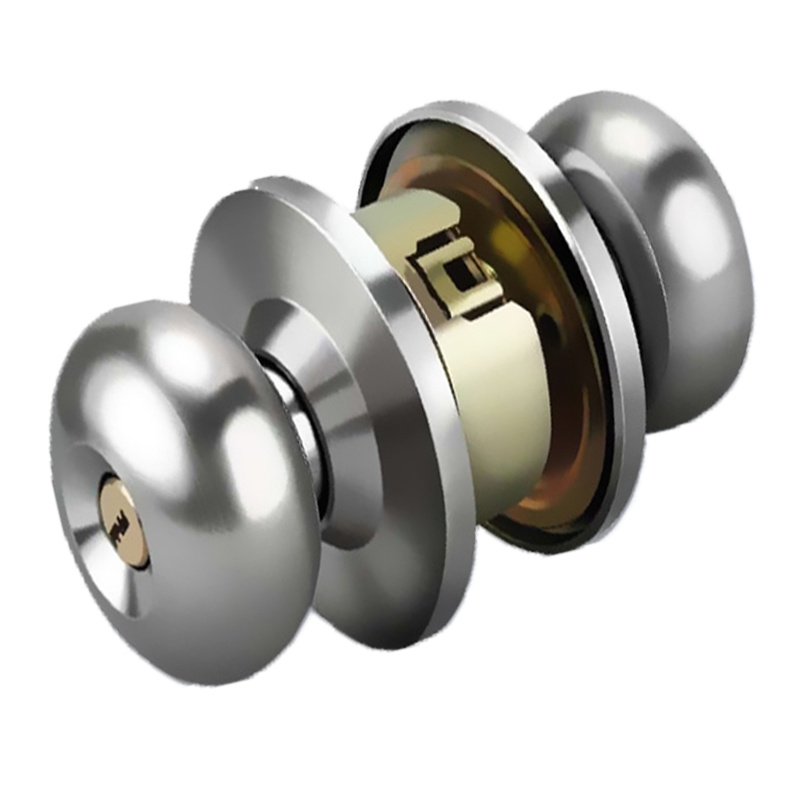环球 防盗球形门锁 超B级 银色不锈钢
