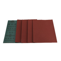 企购优品 正品犀利牌砂布铁砂皮砂纸棕刚玉砂布抛光砂纸湖北玉立耐水砂纸 100片中号180目