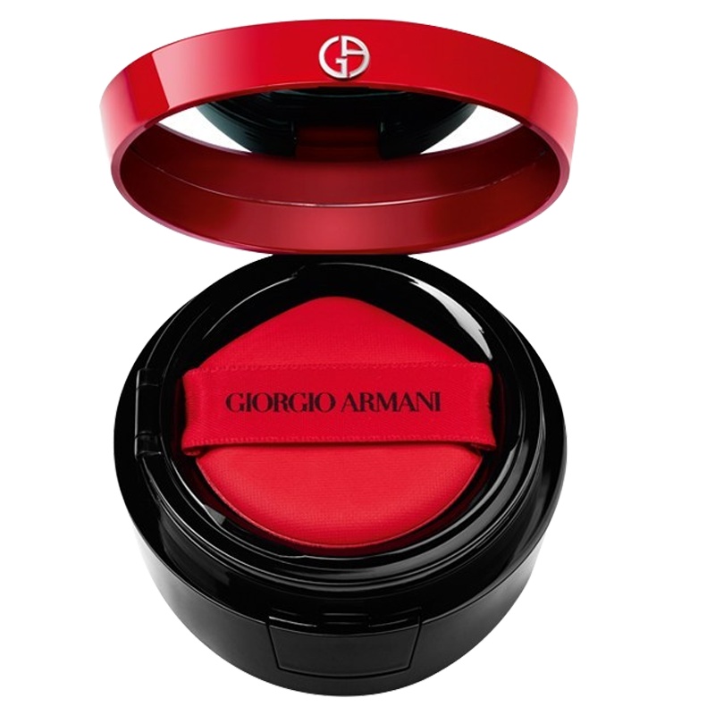 阿玛尼(ARMANI)轻垫精华粉底液 轻薄裸妆 遮瑕防晒 红气垫BB霜15g 4#自然色