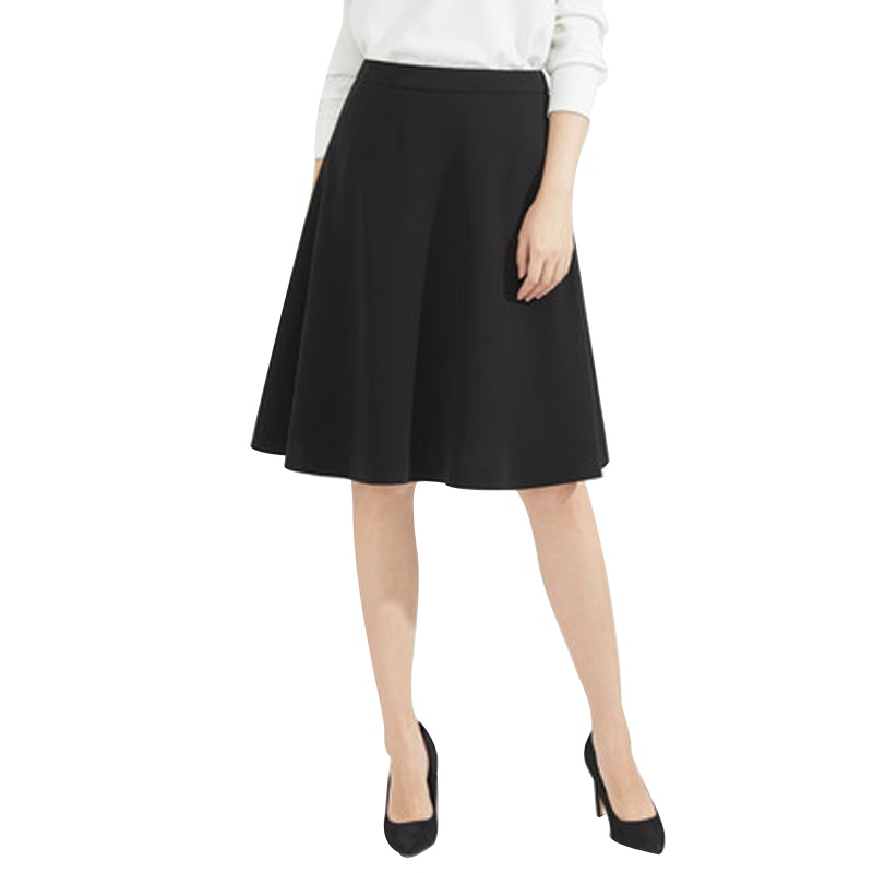 丝柏舍2019年夏装女简约韩版纯色高腰中长款半身裙S92R0111B