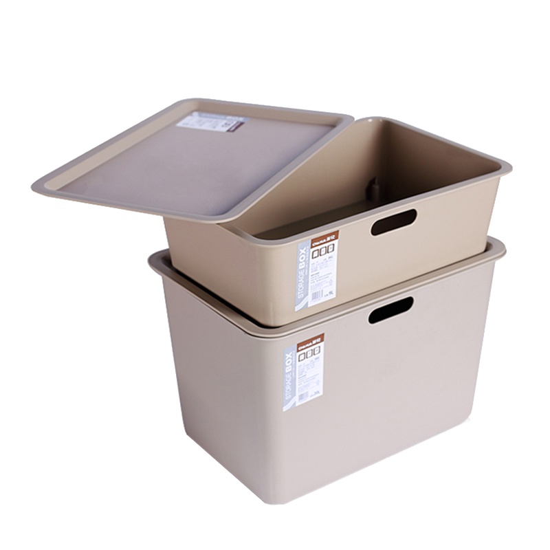 茶花母婴幼儿童塑料收纳盒宝宝玩具储物箱 2887(棕色)