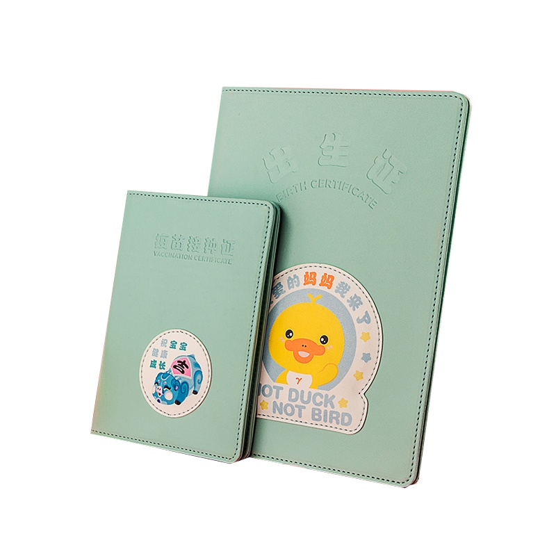 优和(UHOO)卡套保护套全国通用宝宝医学出生证明保护套婴儿疫苗接种证保护套新生儿疫苗本预防针卡通图案男女宝宝证件保护套
