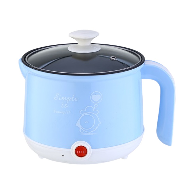 迷你小电锅法耐(FANAI)学生宿舍煮面小锅多功能小功率电煮锅家用小煮锅小火锅 浅蓝色不锈钢不可煎炒煮饭(没赠品没礼品)
