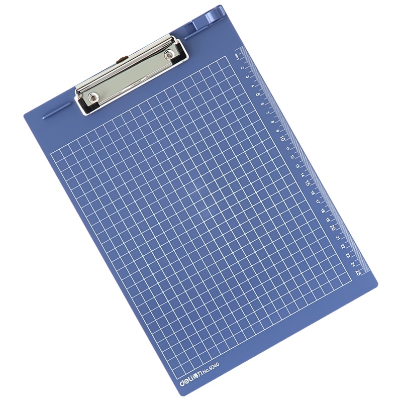 得力 9240 板夹 A4多功能书写板夹 垫板文件夹 带标尺刻度文件夹板 一个