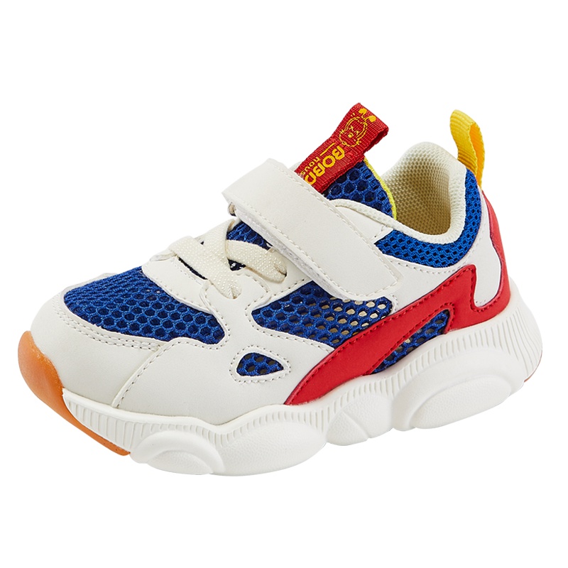 BOBDOG HOUSE巴布豆童鞋2019夏季镂空儿童学步鞋男女童透气网面宝宝鞋子M9259