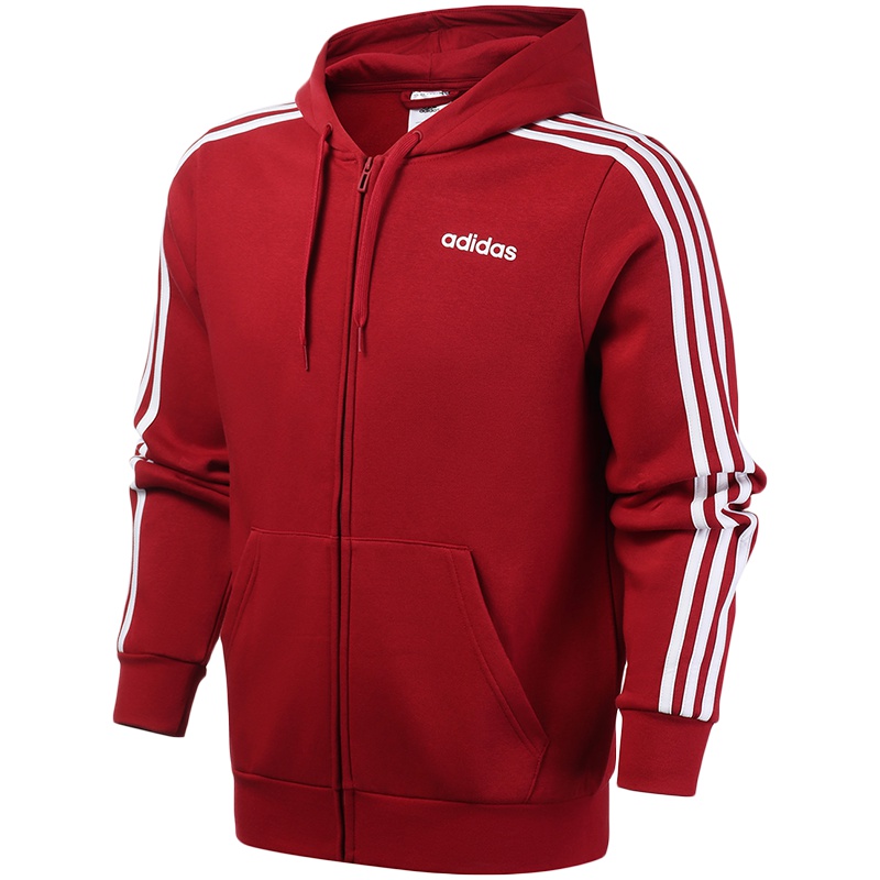 阿迪达斯男服夹克外套连帽开衫绒里休闲运动服FI0807.