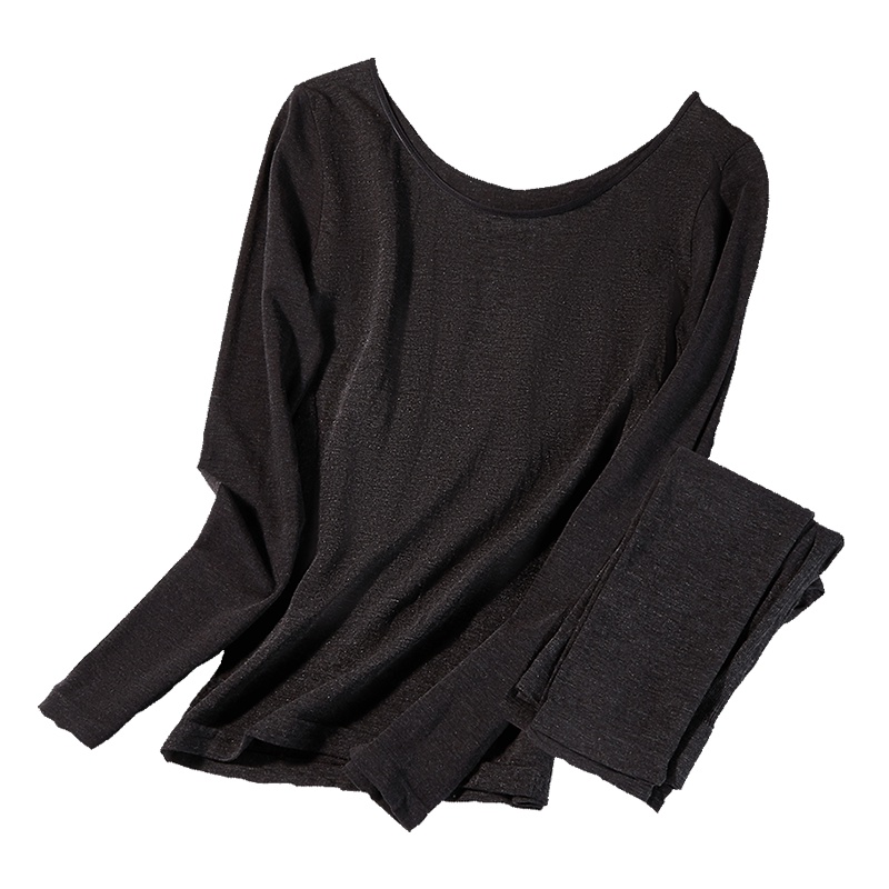 enk内衣薄款美体塑身棉毛衫性感打底紧身秋衣秋裤女士保暖内衣